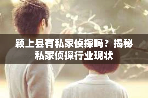 颖上县有私家侦探吗？揭秘私家侦探行业现状