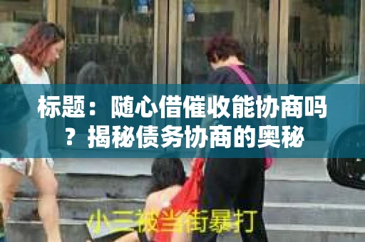 标题：随心借催收能协商吗？揭秘债务协商的奥秘