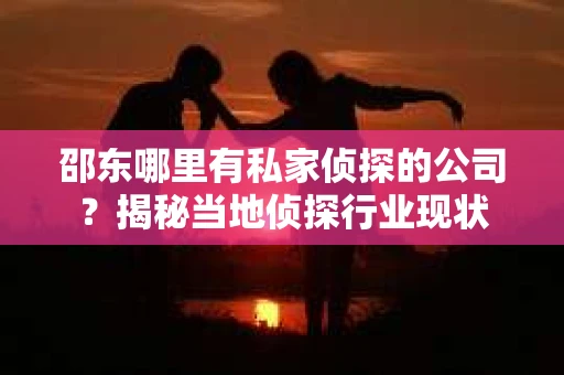 邵东哪里有私家侦探的公司？揭秘当地侦探行业现状