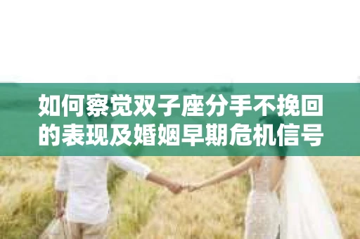 如何察觉双子座分手不挽回的表现及婚姻早期危机信号？
