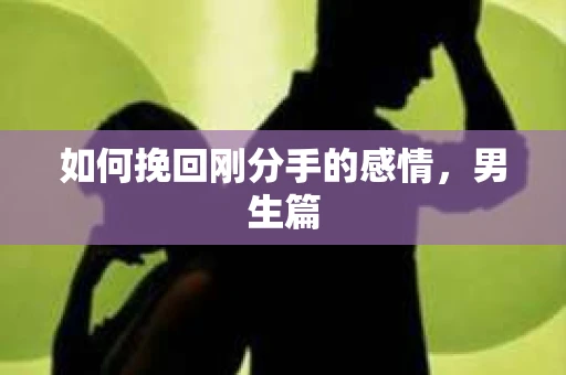 如何挽回刚分手的感情，男生篇