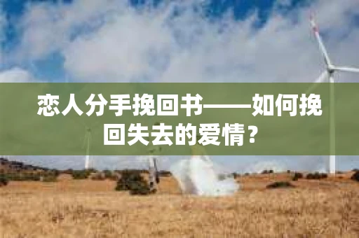 恋人分手挽回书——如何挽回失去的爱情？