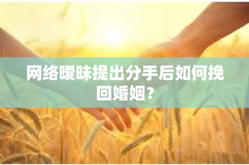 网络暧昧提出分手后如何挽回婚姻？