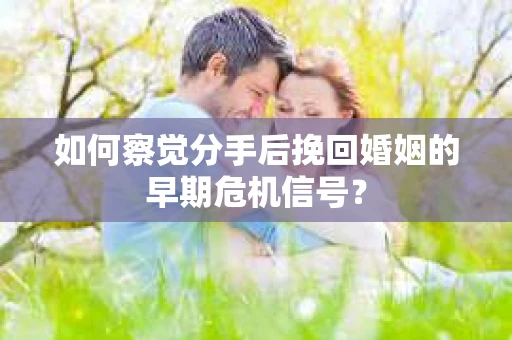 如何察觉分手后挽回婚姻的早期危机信号？