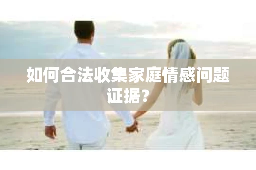 如何合法收集家庭情感问题证据？